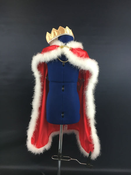 everfan king cape DIY blog craft sherpa royal crown