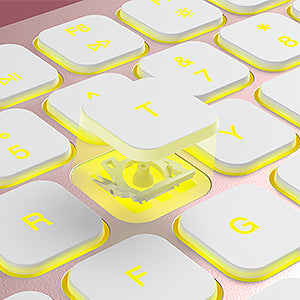 IWG-WJK67BT4 Rose Gold Backlit Keyboard