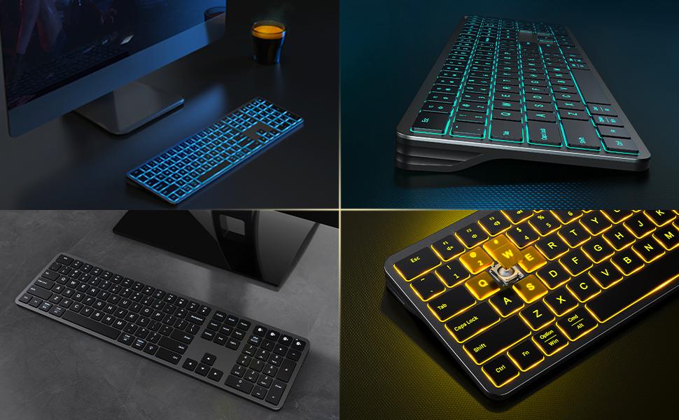 ISJ-ZXKB01 Backlit Bluetooth Keyboard