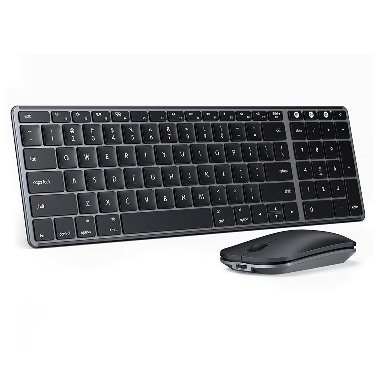 Bluetooth Keyboard and Mouse Combo Multi-Device for Mac iPad OS ...