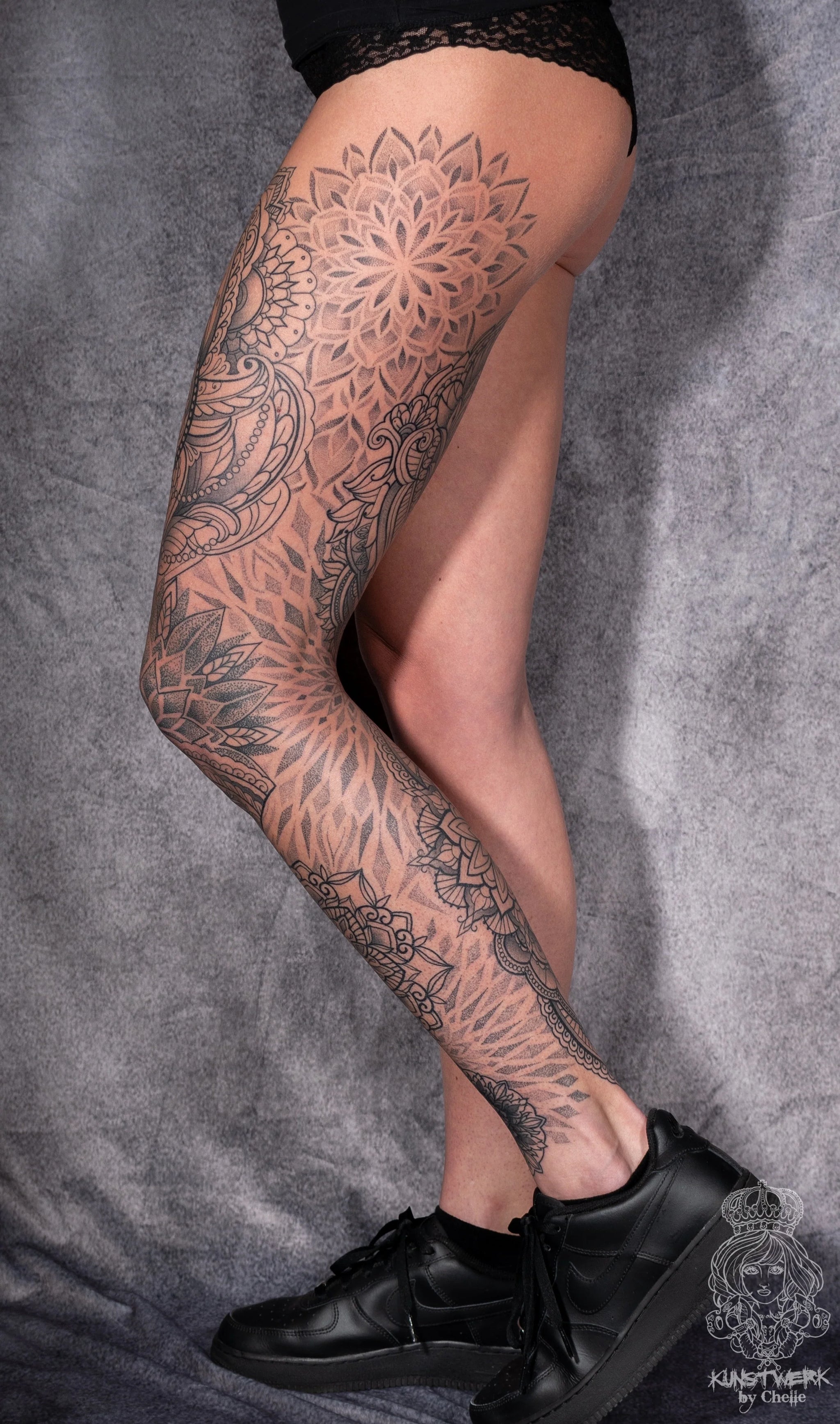 Lotus Flower Lace Tattoo Idea Female Stock Illustration 1637258026   Shutterstock