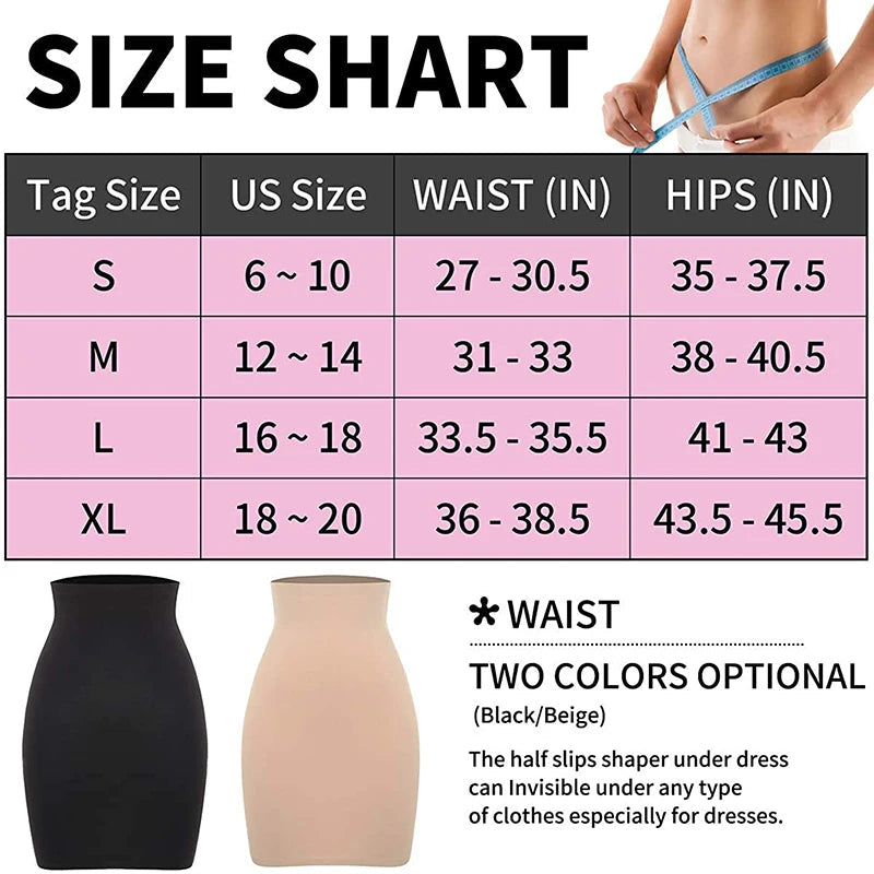 Half Slips for Under Dresses Shapers Corp