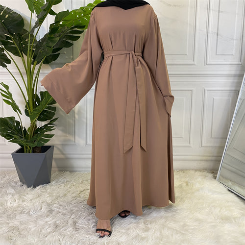 Crew Neck Unlined Modest Abaya - a perfect blend of fashion and modesty.