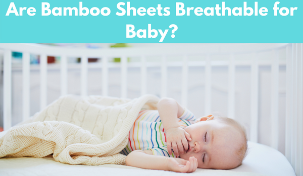 sleepy baby on the bamboo crib sheets with smooth breathability