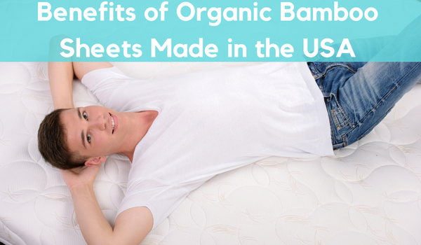 a boy laying over the best bamboo sheets in the USA bedding store for checking all the benefits.