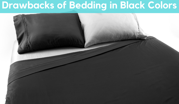 black color bamboo bed sheet