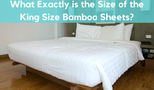 King size bamboo sheets over the large bed with couple of pillows