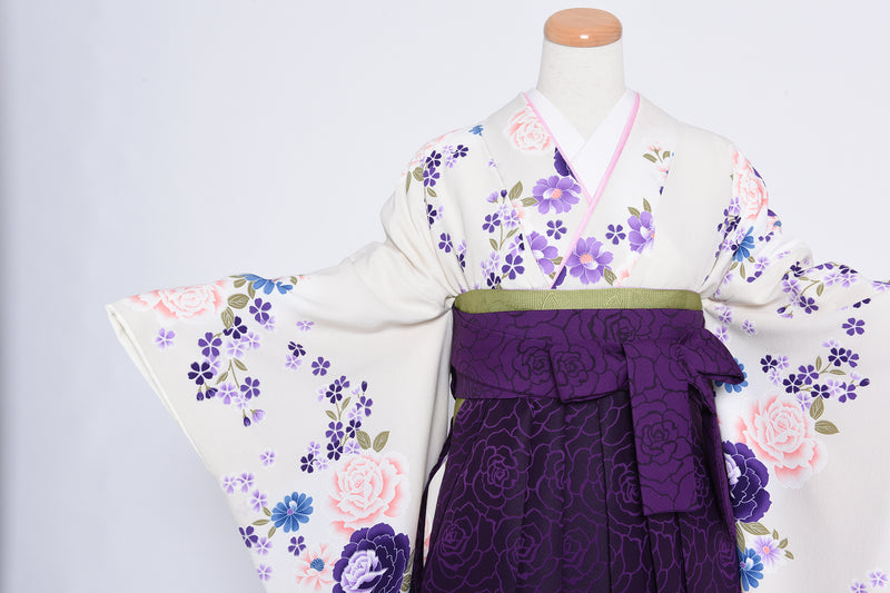 小学校卒業式ひまわりオリジナル袴風着物ドレスオーダー承ります。 www