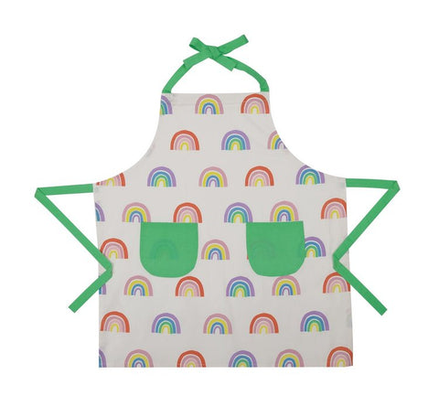 small rainbow apron