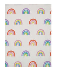 small rainbow dish towel