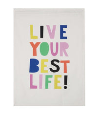 live your best life dish towel