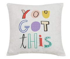 you got this embroidered pillow