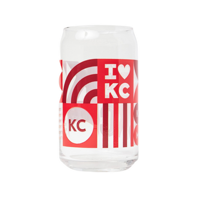 Retro Kansas City Beer Can Glass – Ampersand Design Studio