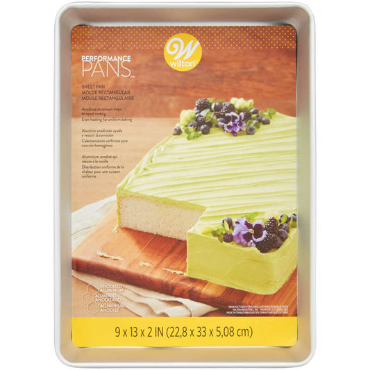 Wilton Performance Pans Aluminum Large Sheet Cake Pan, 12 x 18-Inch