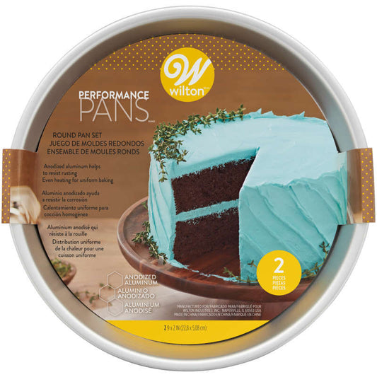 Wilton 3pc Performance Pans Aluminum Round Cake Pans 8, 6 And 4