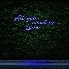 All you need is love neon sign 02