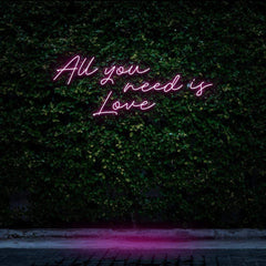 All you need is love neon sign 01