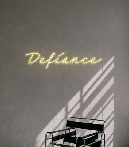 Defiance neon sign 01