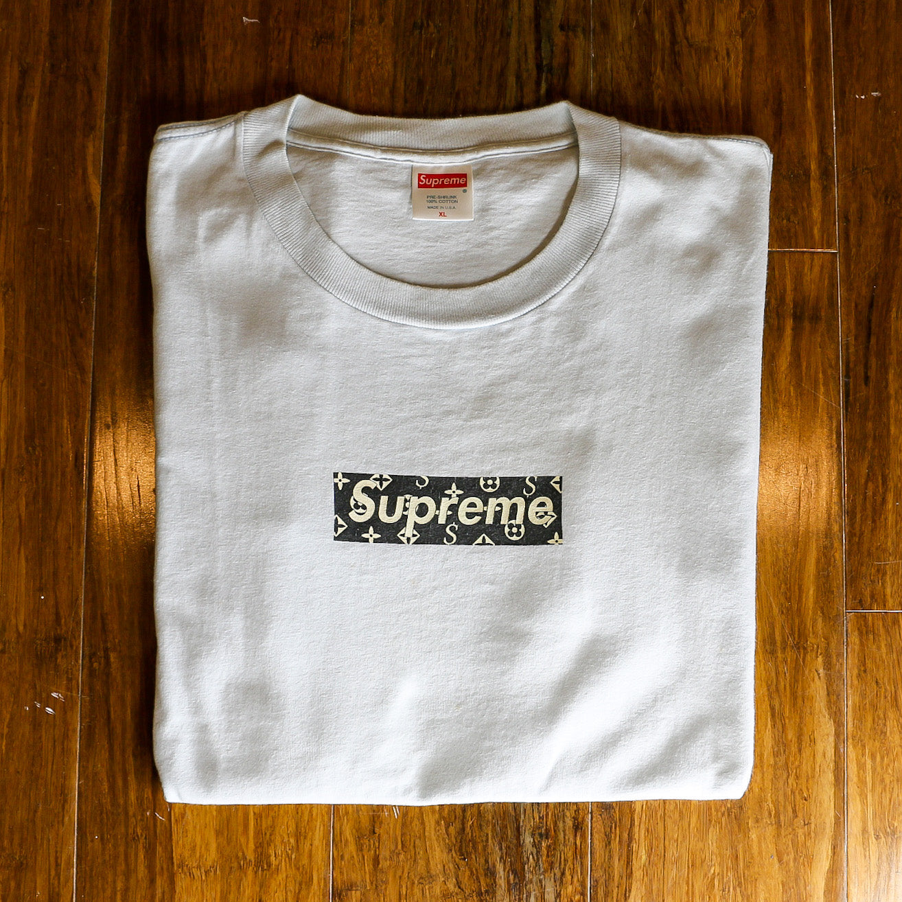 Supreme x Louis Vuitton Box Logo Tee White  SS17 Mens  US