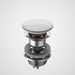 Caroma Urbane II Basin Dome Pop-Up Plug & Waste - White - Default Title