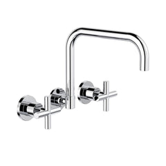 CLARK Cross Wall Sink Set - LF Chrome - Default Title