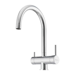 Oliveri Essentials Round Gooseneck 3 Way Filter Tap - Chrome - Default Title