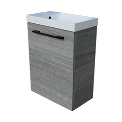 Timberline Ollie Wall Hung Vanity with Nano Polymarble Top & Basin 400mm - 400mm Left Offset Basin