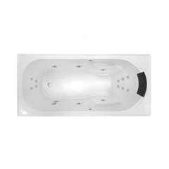 Decina Prima 1785mm Dolce Vita 16-Jet Spa Bath - PR1800DVSPAWC - Default Title