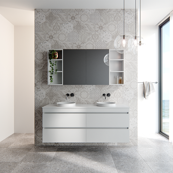 Buy Rifco Contour Wall Hung Vanity Caesarstone 1200mm Online