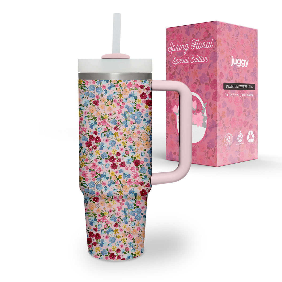 Spring Floral 40 oz Tumbler - JUGGY product image