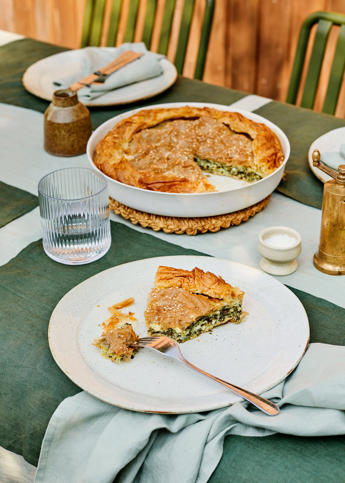 Julia Ostro Spinach, Haloumi and Feta Pie Recipe