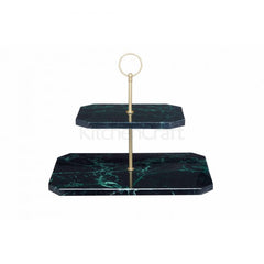 Artesà Two Tier Marble Serving Stand