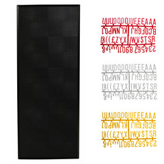 Black Peg Board & Large Letter Set 12″ x 30″