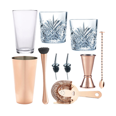 copper old fashioned cocktail gift set
