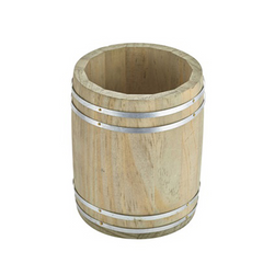 Miniature Wooden Serving Barrel