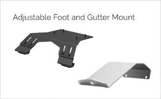 Adjustable Foot and Gutter Mount