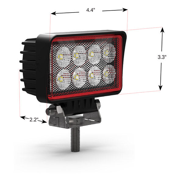 Feniex AM900 Work Light Dimensions