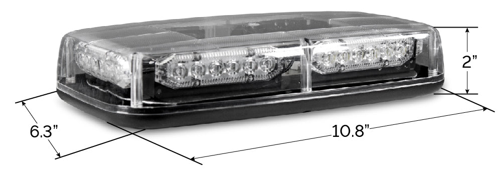 UBL U-Lite V2 Mini Light Bar Dimensions