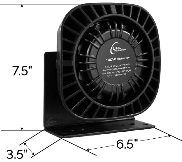 UBL 100W Large Speaker Dimensions