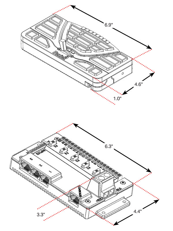 Feniex 4200 Controller Dimensions