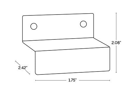 ilumex Stick Light Window Mount Bracket Dimensions