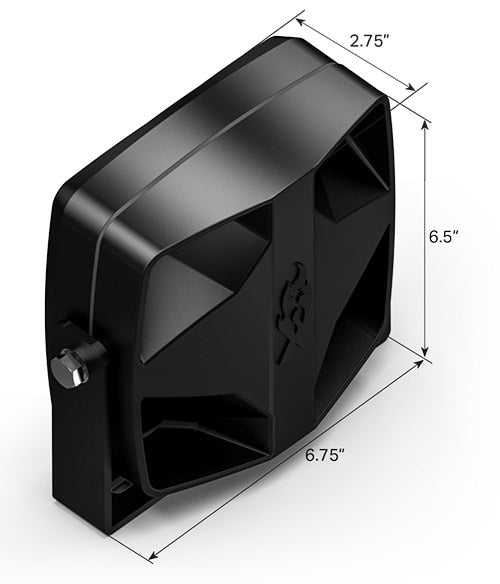 Feniex Vanguard Speaker Dimensions