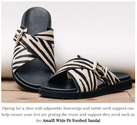 Wide Fit Flat Sandals for Bunions and Hammer Toes