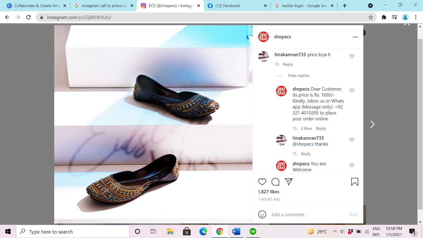 Instagram Comments Feedback