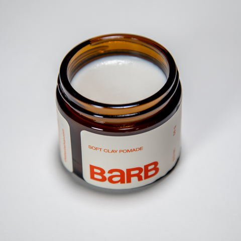Barb soft clay pomade without lid