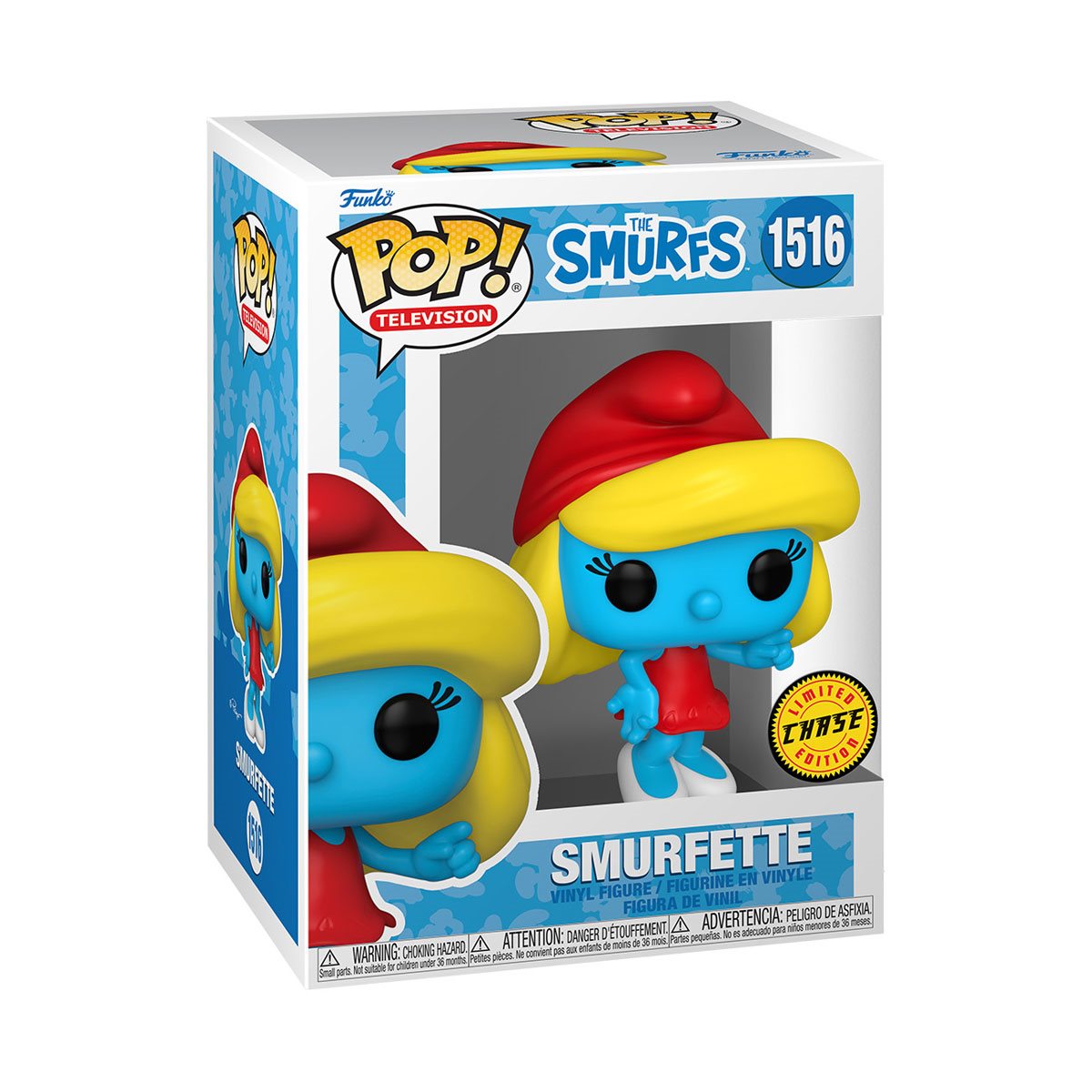 The Smurfs Smurfette with Flower Funko Pop! Vinyl Figure (CHASE) #1516