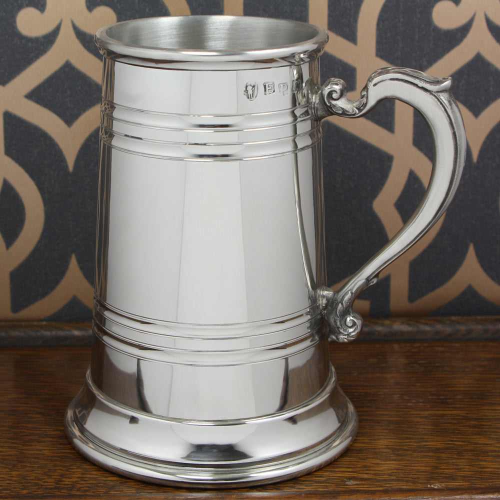 large pewter mugs