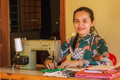 Young women at the Life & Hope Sewing School in Siem Reap, a community  project teaching disadvantaged women small business skills, Cambodia Stock  Photo - Alamy