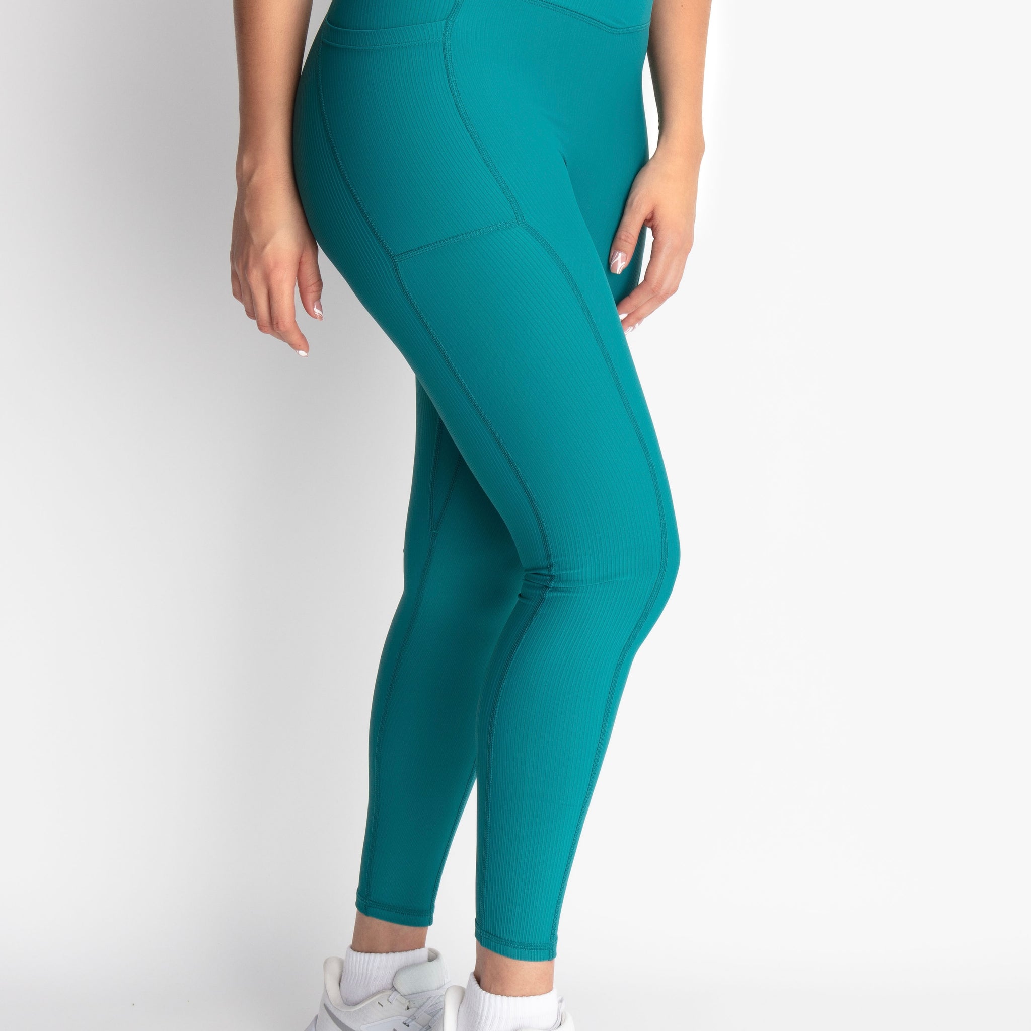 Ultra Stretch Rib Leggings with side pocket, Stone – Sundry