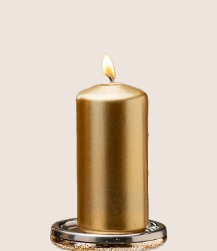 Gold Pillar Candles